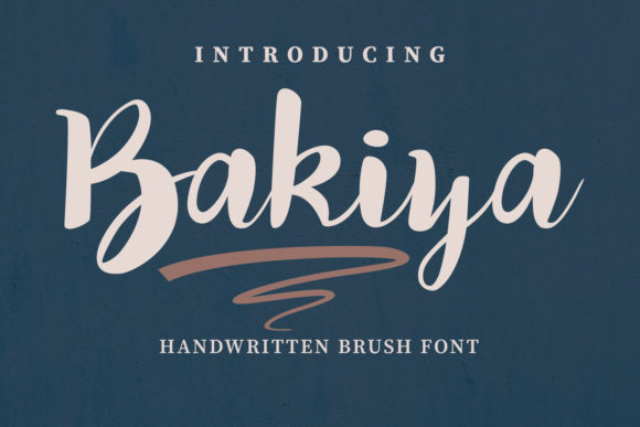 Bakiya: A Handwritten Script Font for Modern Editorial Design