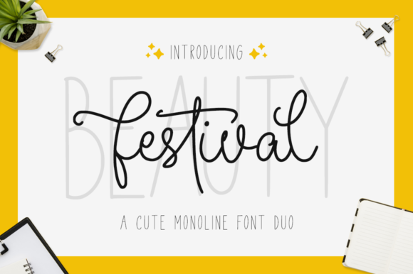 Beauty Festival: The Script Typeface for Chic Campaign Visuals