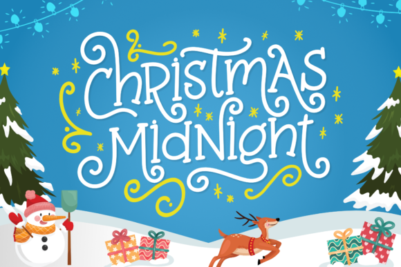 Christmas Midnight: A Handwritten Script Font for Editorial Design
