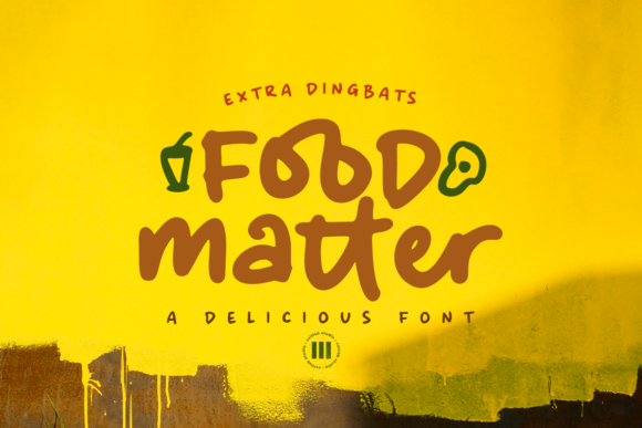 Food Matter: A Handwritten Script Font for Editorial Design