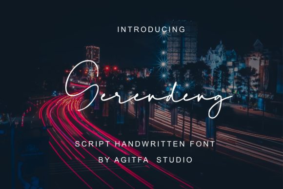 Gerendeng: The Delicate Script Font for Elegant Brand Identity