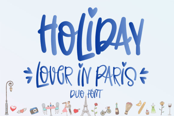 Holiday Lover in Paris: A Handwritten Font for Trendy Web Design