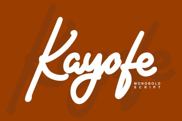 Kayofe: A Timeless Handwritten Font for Authentic Brand Identity