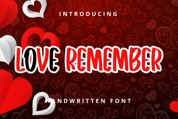 Love Remember: A Handwritten Script Font for Editorial Design