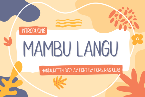 Mambu Langu Typeface: A Handwritten Script for Modern Web Design