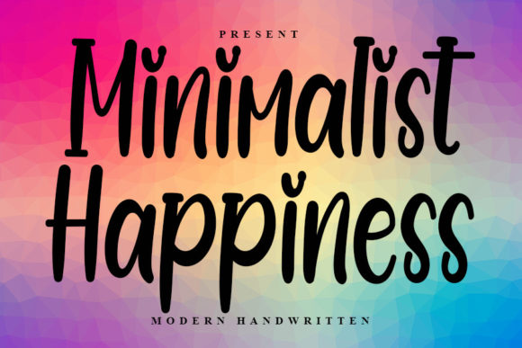 Minimalist Happiness: A Script Font for Polished Brand Identity