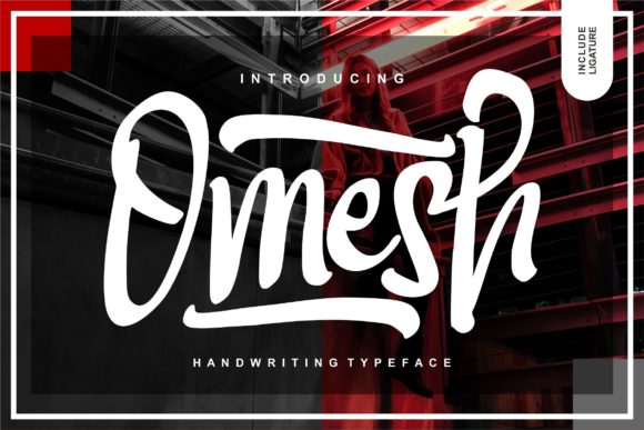 Omesh: A Handwritten Script Font for Editorial Design