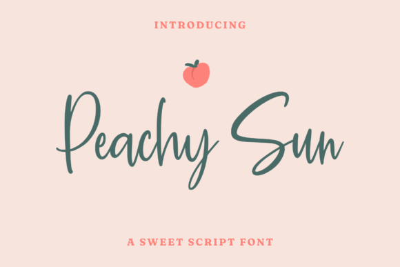 Peachy Sun: The Timeless Handwritten Font for Crafters and Sellers