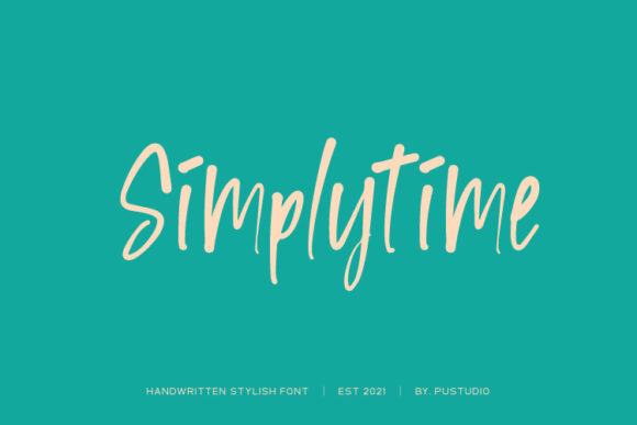 Simplytime Typeface Review: A Handwritten Script for Crafters
