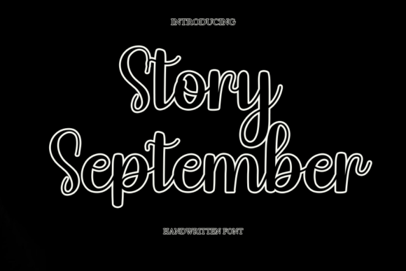 Story September: A Handwritten Script Font for Editorial Design