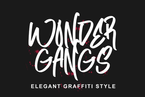 Wonder Gangs: A Graffiti Handwritten Font for Bold Brand Identity